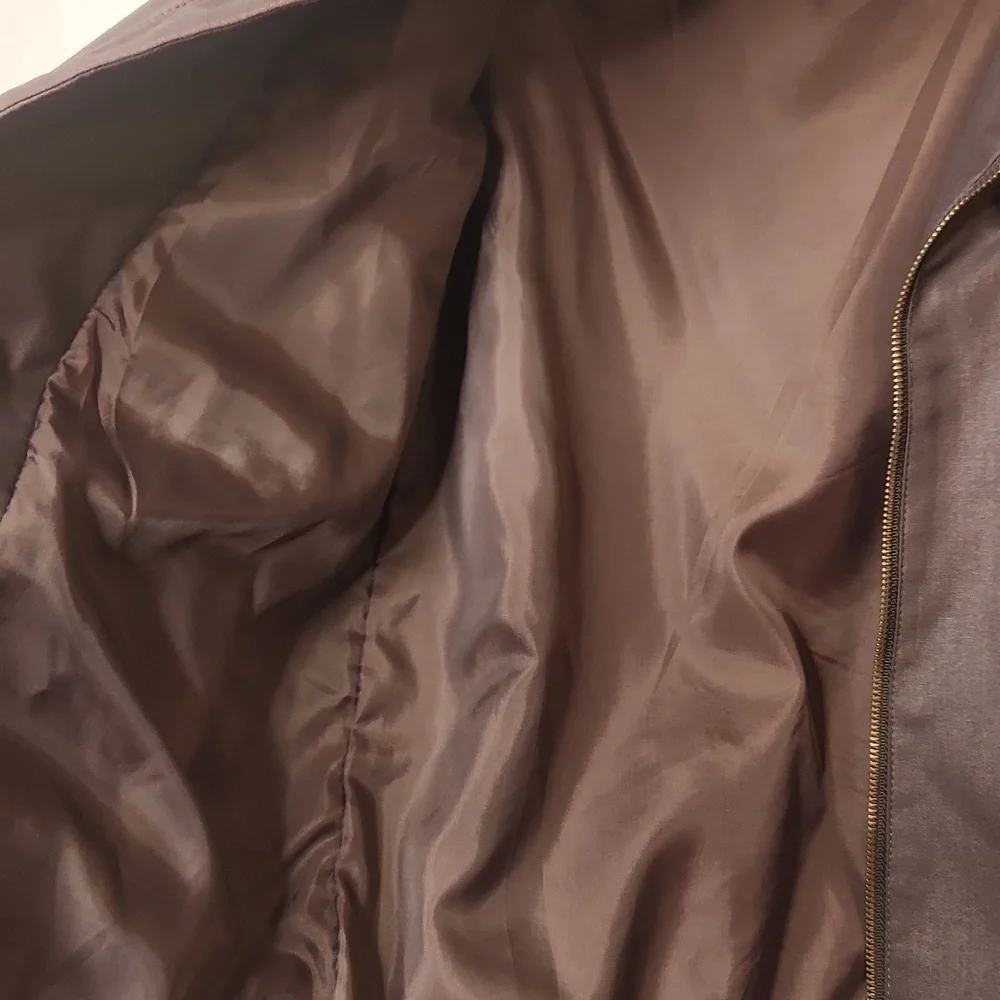 Vintage Rare BANZAI Men's Women's Unisex Brown Moto Bomber Jacket Size 38